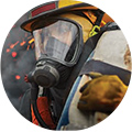 Bescherming van brandweerlieden en noodhulpverleners